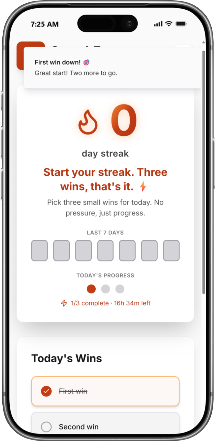 StreakFocus progress tracking